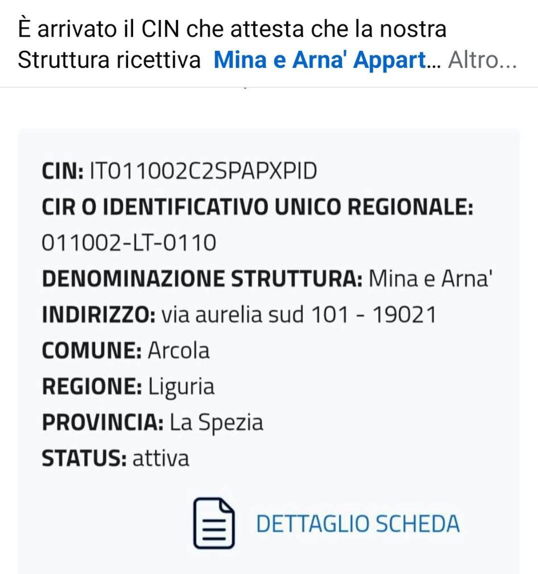 Mina E Arna' Villa Arcola Buitenkant foto